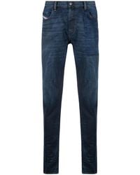DIESEL - D-Strukt Mid-Rise Slim-Fit Jeans - Lyst