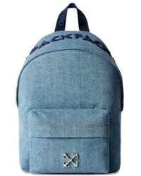 Off-White c/o Virgil Abloh - Jitney Quote Denim Backpack - Lyst