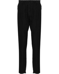 Emporio Armani - Tapered-Hose Aus Leinen - Lyst