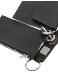 小物 GUIDI KEYCHAIN BLACK Guidi: Black Leather Keychain | SSENSE