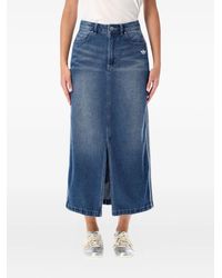 adidas - Denim Stripe Detail Skirt - Lyst