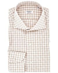 Borriello - Gingham-Pattern Long-Sleeve Shirt - Lyst