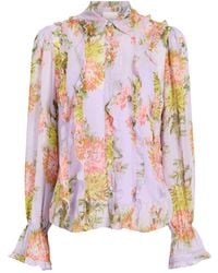 Cinq À Sept - Estelle Floral-print Shirt - Lyst