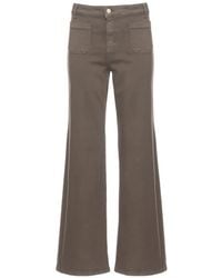 Emme - Emmbaschi Patch-Pocket Wide-Leg Jeans - Lyst