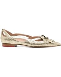 SCAROSSO - Pointed Toe Ballerina Pumps - Lyst