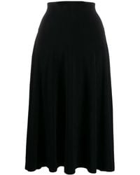 Norma Kamali - Flared Rok - Lyst
