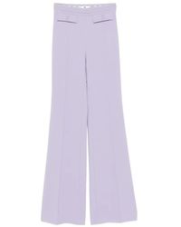 Elisabetta Franchi - Flap-Pocket Embroided Trousers - Lyst
