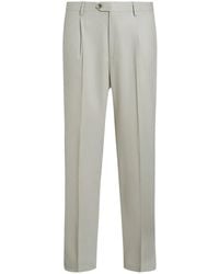 Etro - Wool Trousers With Pleats - Lyst