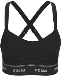 Guess - Alba Bh Met Gekruiste Bandjes En Logoband - Lyst