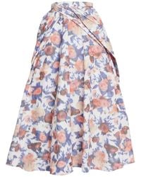 Erdem - Floral-Print Maxi Skirt - Lyst