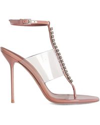 Paris Texas - Lidia Crystal-Embellished Sandals - Lyst