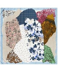 Bimba Y Lola - Patchwork-Patterned Scarf - Lyst