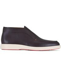 Santoni - Slip-On Leather Boots - Lyst