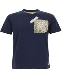 Bob - Pocket Floral-Patch T-Shirt - Lyst