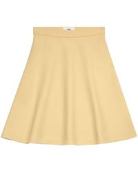 Ami Paris - Viring-wool Blend A-line Skirt - Lyst