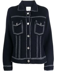 Barrie - コントラストステッチ デニムジャケット - Lyst