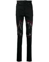 Haculla - Skinny-Jeans mit Vampirzähne-Applikation - Lyst