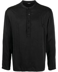 Tom Ford - Henley Stretch-Silk Loungewear Shirt - Lyst