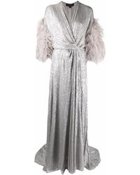 Vestidos de noche y de fiesta Gris de mujer | Lyst