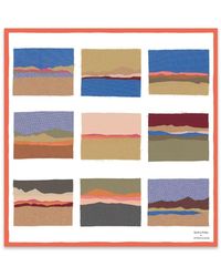 Longchamp - X Caroline Hélain Silk Scarf 70 - Lyst