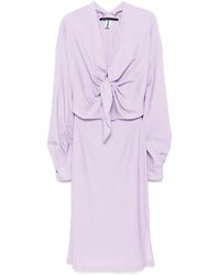 Sankuanz - Abito Con Scollo A V - Lyst