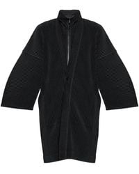 Homme Plissé Issey Miyake - Pleated Wide-Sleeve Coat - Lyst