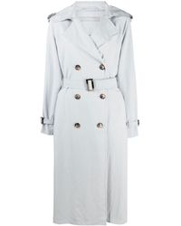 12 STOREEZ Mantel in Lederoptik in Natur Damen Bekleidung Mäntel Regenjacken und Trenchcoats 