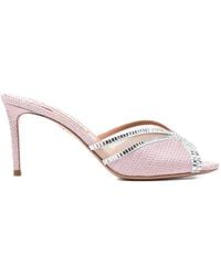 Aquazzura - Wild Aurora Embellished Heeled Sandals - Lyst