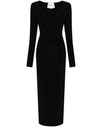 Roland Mouret - Pleat-Detail Knitted Dress - Lyst