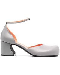 Marni Leather Pablo Mary Janes in White | Lyst