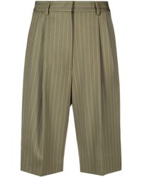 MSGM - Pantalones cortos de vestir a rayas diplomáticas - Lyst