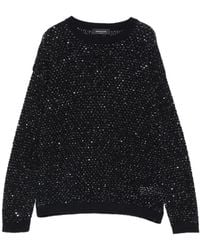 Fabiana Filippi - Pull En Maille Ajourée À Sequins - Lyst