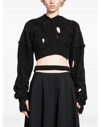 Halo - Knitted Crop Top - Lyst