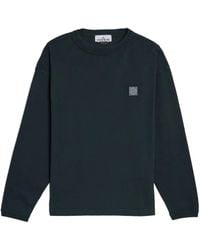 Stone Island - Long-Sleeve Logo-Patch T-Shirt - Lyst