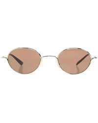 McQueen - Round-Frame Sunglasses - Lyst