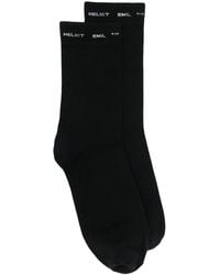 HELIOT EMIL - Intarsia-Logo Knit Socks - Lyst