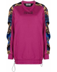 Versace - Tartan Baroque-print Sweatshirt - Lyst