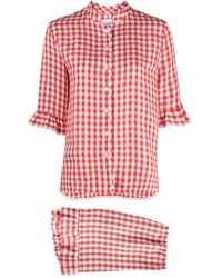 Sleeper - Check-print Pyjama Set - Lyst
