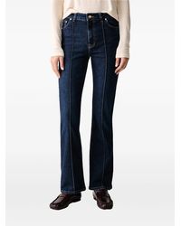 GANT - Seam-Detail Flared Jeans - Lyst