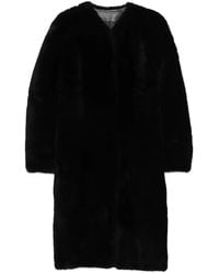 TOTEME - Midi Shearling Coat - Lyst