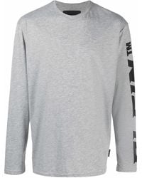 Philipp Plein - Logo-Print Long-Sleeved T-Shirt - Lyst