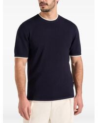 Manière De Voir - Wyatt Contrast-Trim T-Shirt - Lyst