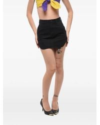 Carhartt - Logo-Patch Denim Mini Skirt - Lyst