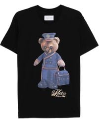 Philipp Plein - Teddy-Bear-Print Cotton T-Shirt - Lyst