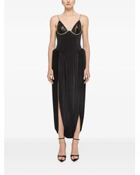Nissa - Exaggerated Hip Midi Dress - Lyst