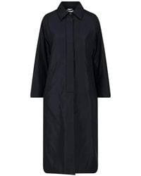 Aspesi - Belted Concealed-Fastening Coat - Lyst