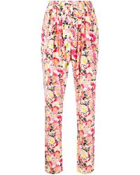 Stella McCartney - Floral Print Cotton Trousers - Lyst