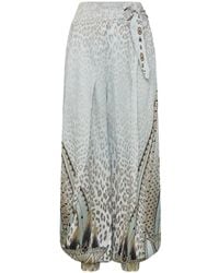 CAMILLA - Asymmetrical Belted Trousers - Lyst