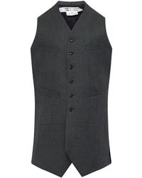 Comme des Garçons - Button-Front Longline Vest - Lyst