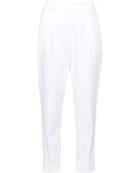 Peserico - Pantalones ajustados con bajos fruncidos - Lyst